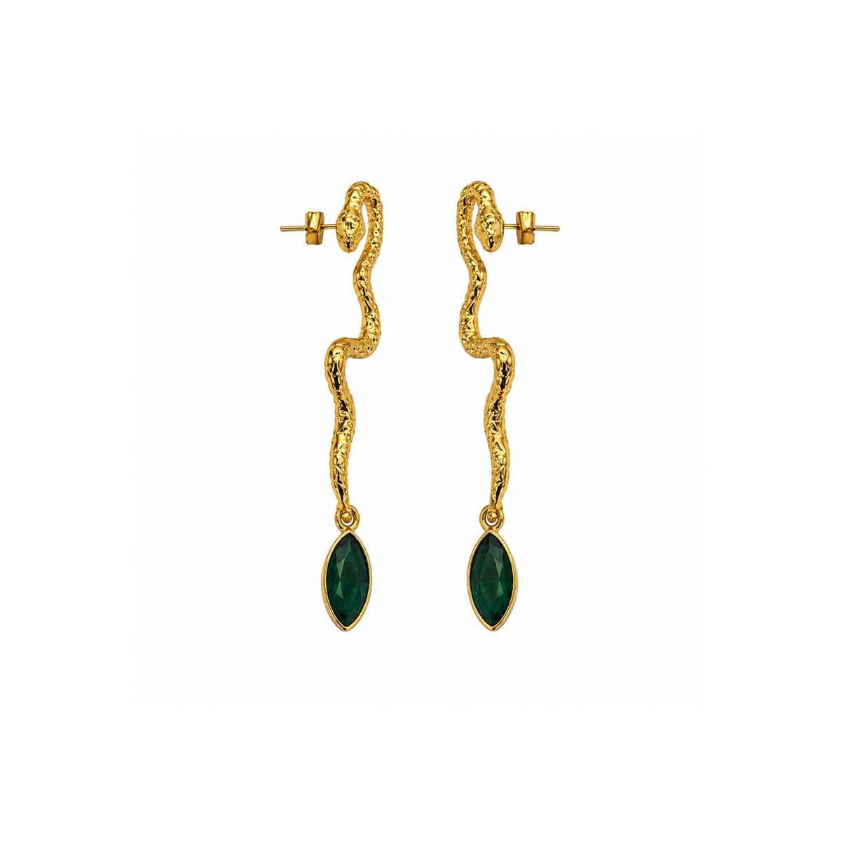 The Serpent Earrings | Gold