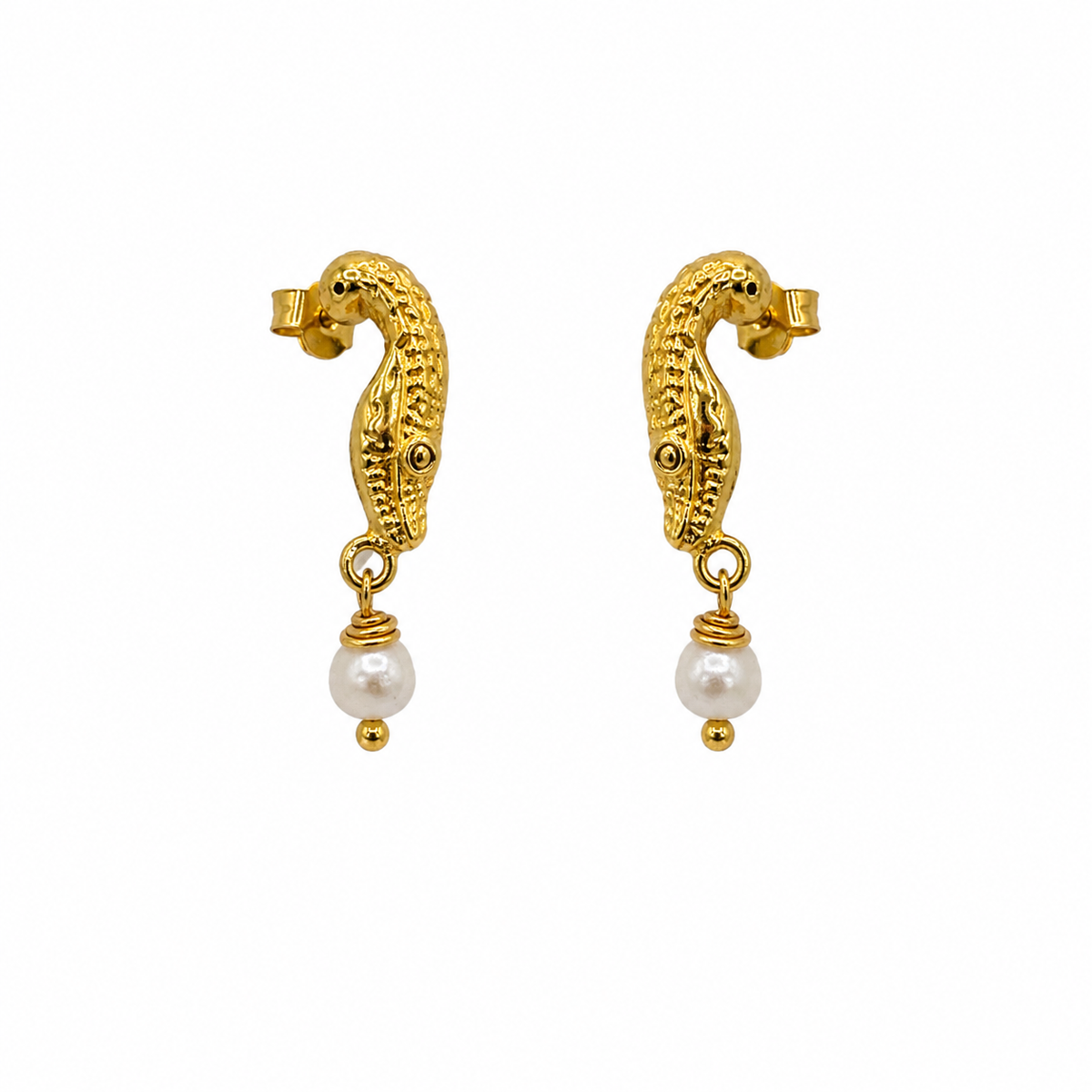 River's Watch Earrings | Gold