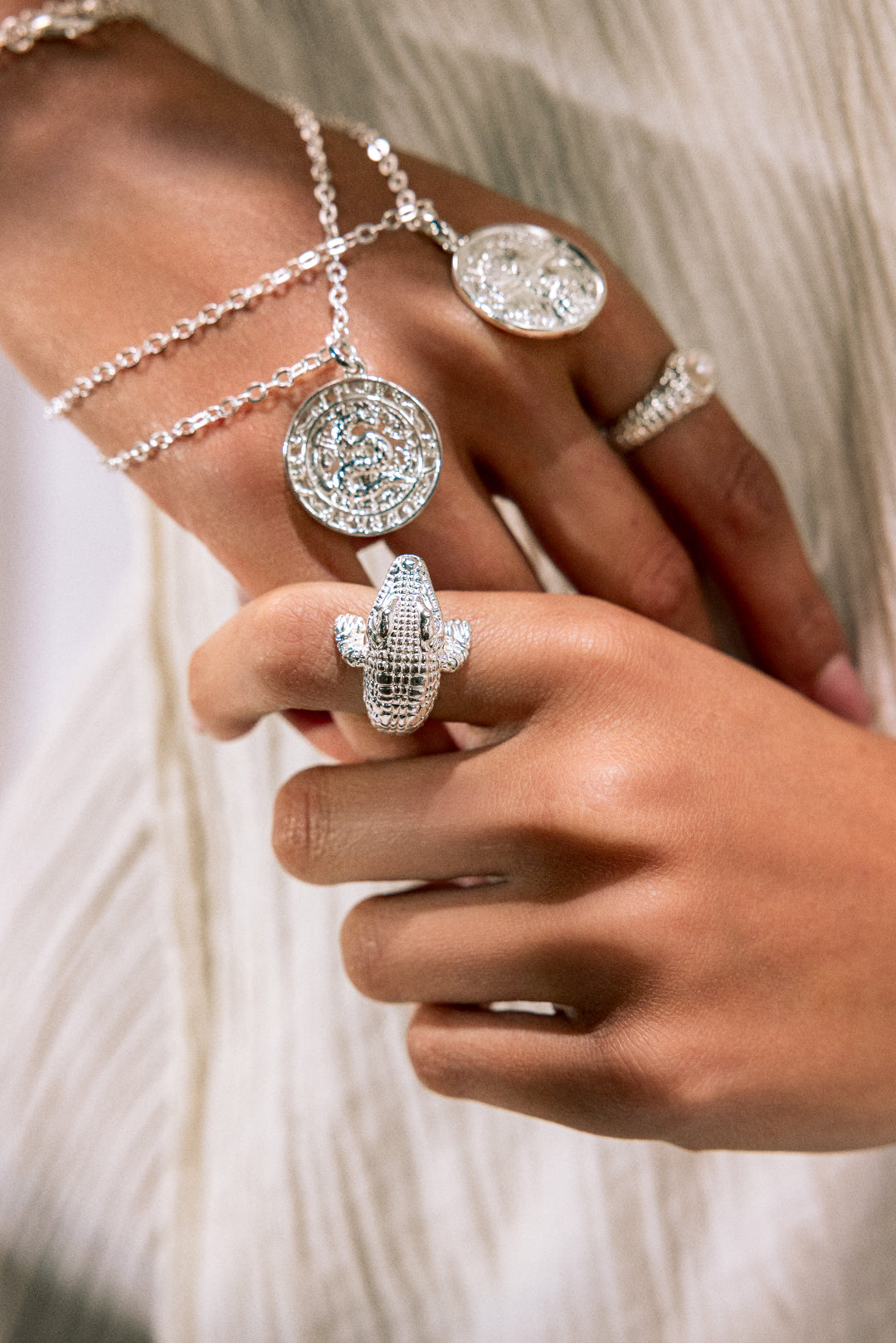 The Serpent Necklace | Silver